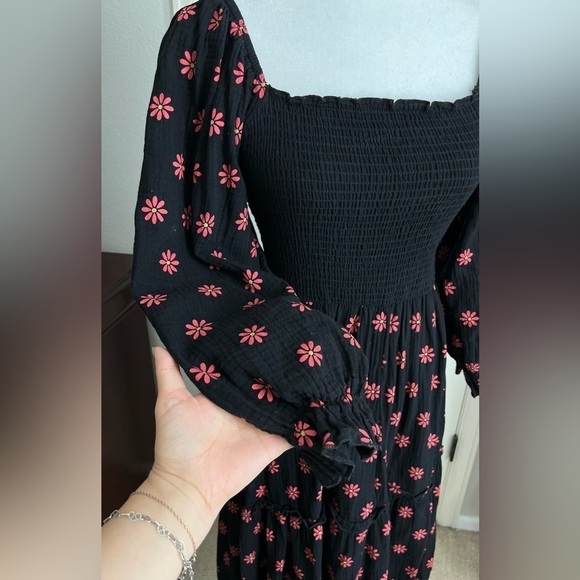 Maxi Muslin Floral Dress, Size M - Picture 2 of 2